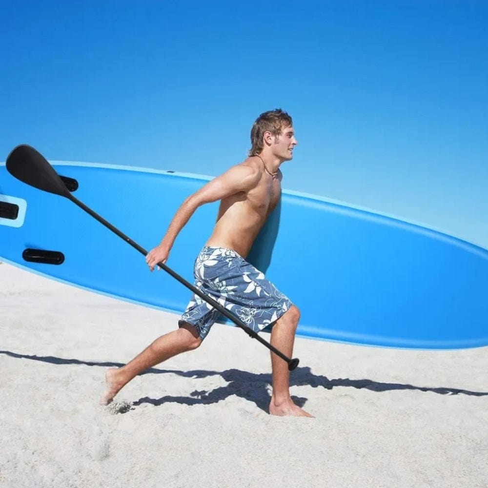 Paddle Gonflable Bleu Clair – Kit Complet de Stand Up Paddle (305 cm x 76 cm x 16 cm) 1 personne (Max 115kg.) Set de Stand Up Paddle