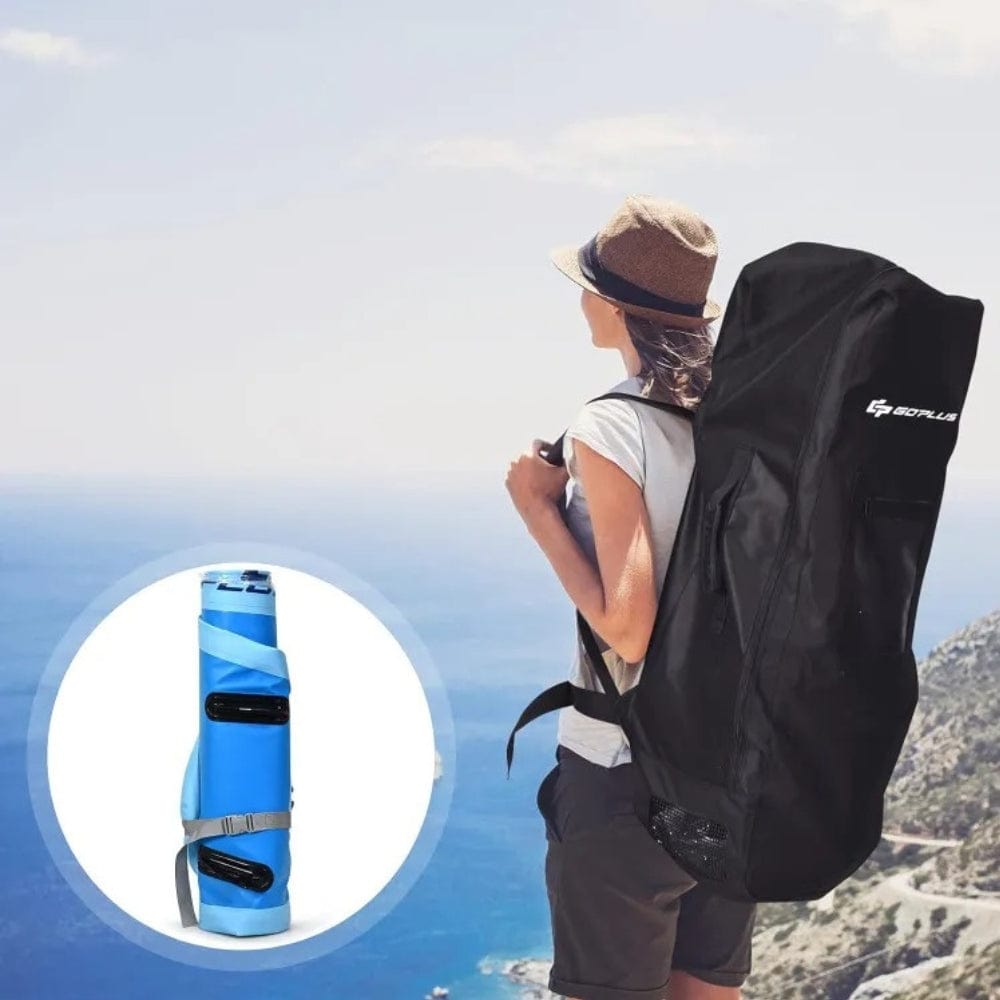 Paddle Gonflable Bleu Clair – Kit Complet de Stand Up Paddle (305 cm x 76 cm x 16 cm) 1 personne (Max 115kg.) Set de Stand Up Paddle