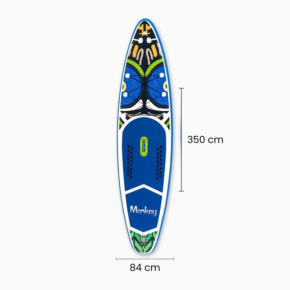 Paddle Gonflable Bleu Foncé – Kit Complet de Stand Up Paddle (350 cm x 84 cm x 15 cm) jusqu'à 2 personnes (Max 180kg.)