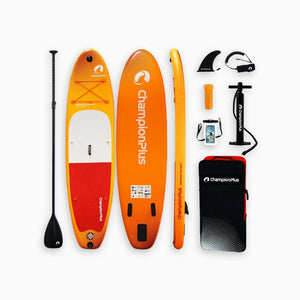 Paddle Gonflable Orange – Kit Complet de Stand Up Paddle (305 cm x 76 cm x 16 cm) 2 personnes (Max 140kg.) Set de Stand Up Paddle